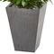 Nearly Natural; 4.7ft. UV Resistant Bay Leaf Cone Topiary Tree in Slate Planter; Category:Trees & Floor Plants; Image:4